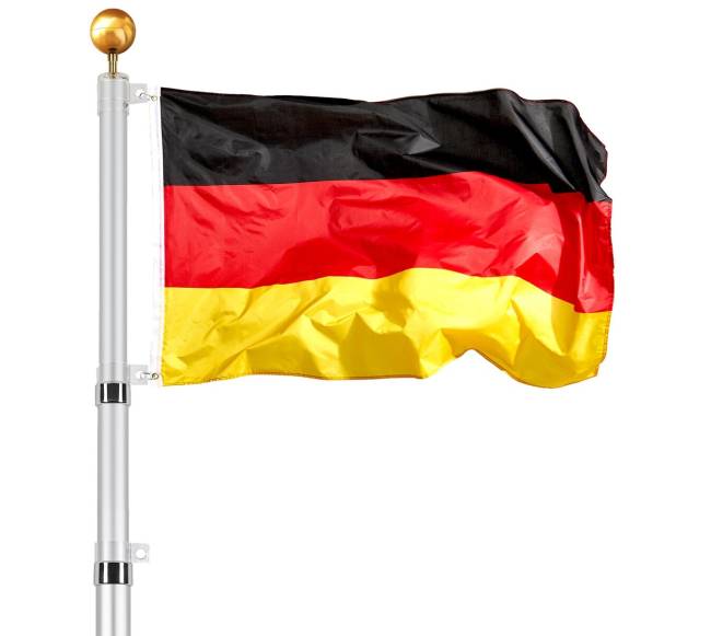 9 m teleskopinis vėliavos stiebas iš aliuminio0