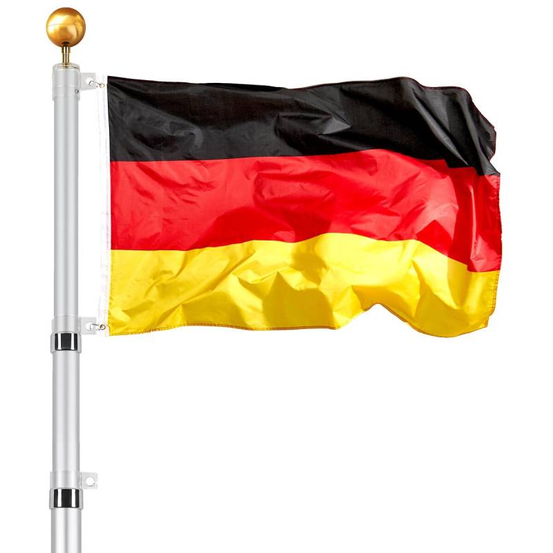 9 m teleskopinis vėliavos stiebas iš aliuminio0