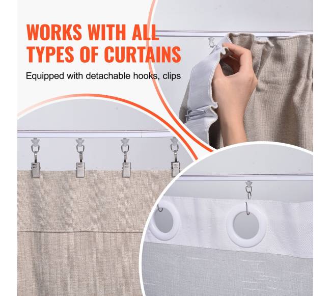 Lubų užuolaidų bėgių rinkinys 3 m klijai4