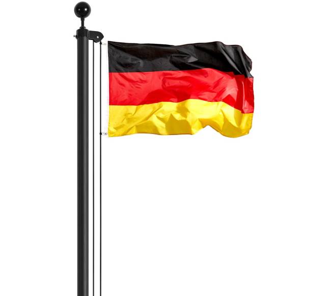 Atskiriamas 7,6 m aliuminio vėliavų stiebas0