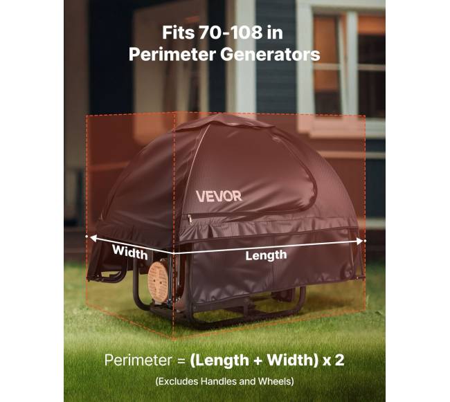 Universalus generatoriaus dangtelis 91x66x66 cm juodas1