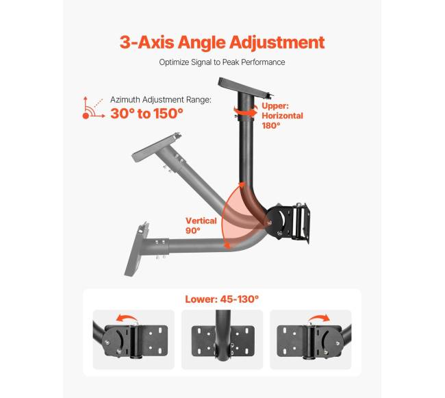 Starlink Gen 3 reguliuojamas sieninis laikiklis2