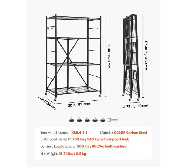 Sulankstoma lentyna su ratukais 4 aukštai6