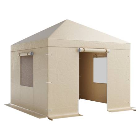 Žiemos palapinės uždangalas 3.05 x 3.05 m kietiems stogams0