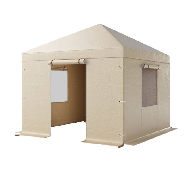 Žiemos palapinės uždangalas 3.05 x 3.05 m kietiems stogams10