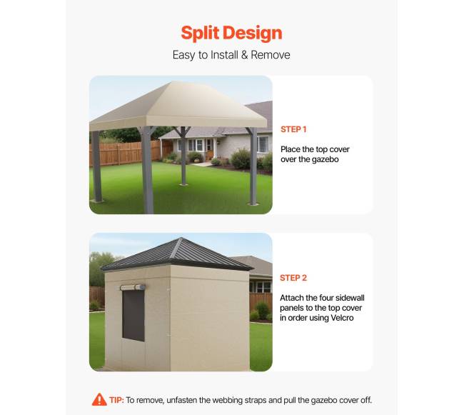 Žiemos tente pavėsinei 3.05 x 3.05 m5