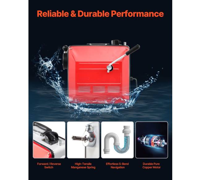 Vamzdžių valymo įranga, 850W su 11 pjovėjų4