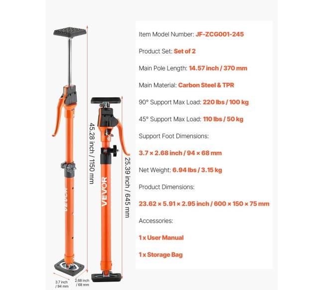 Spintelės kėlimo strypai, 2 vnt.6