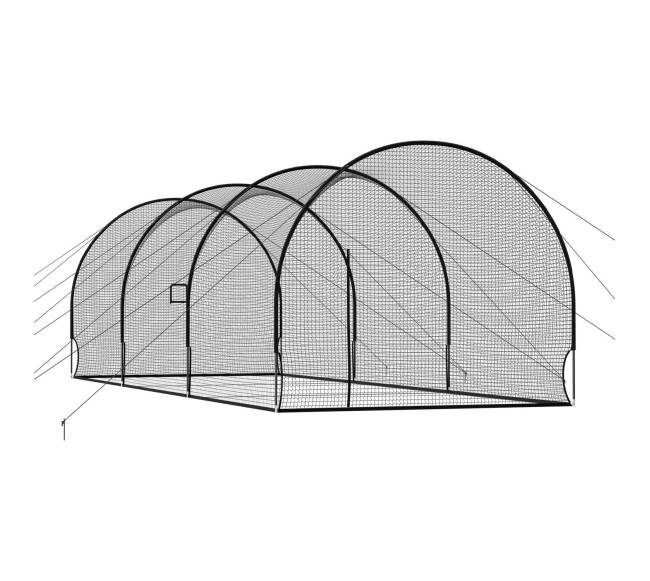 Nešiojama beisbolo mušimo narvo konstrukcija0