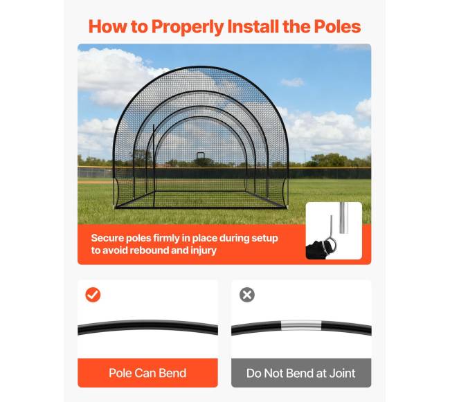 Nešiojama beisbolo mušimo narvo konstrukcija4