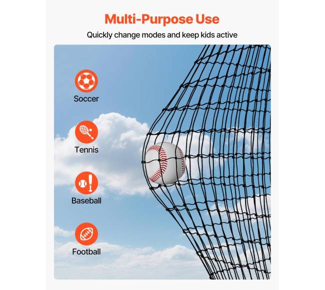 Beisbolo mušimo narvelis, 12.7 m x 3.9 m x 3.08 m, tik tinklas3