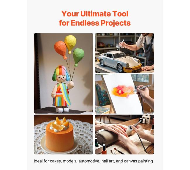 Aerografo rinkinys su kompresoriumi2