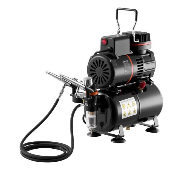 Aerografo rinkinys su kompresoriumi8