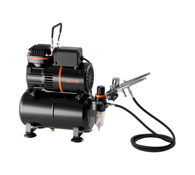Aerografo rinkinys su kompresoriumi9