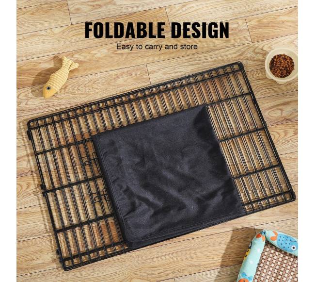 Sulankstoma 4 panelių metalinė šunų tvora5