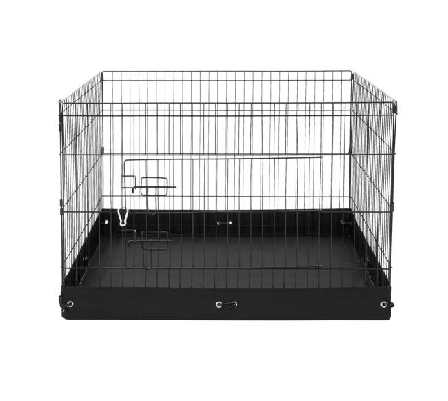 Sulankstoma 4 panelių metalinė šunų tvora8