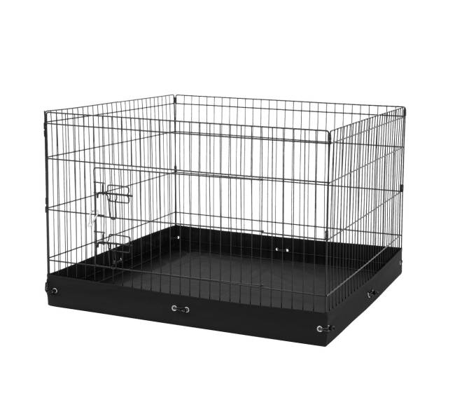 Sulankstoma 4 panelių metalinė šunų tvora10