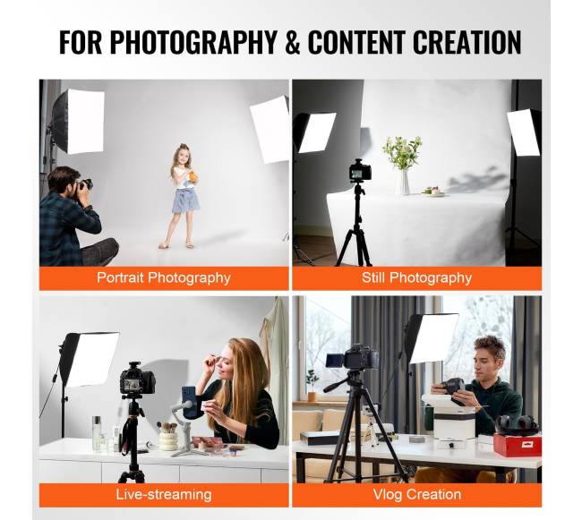 Reguliuojamas softbox apšvietimo komplektas5