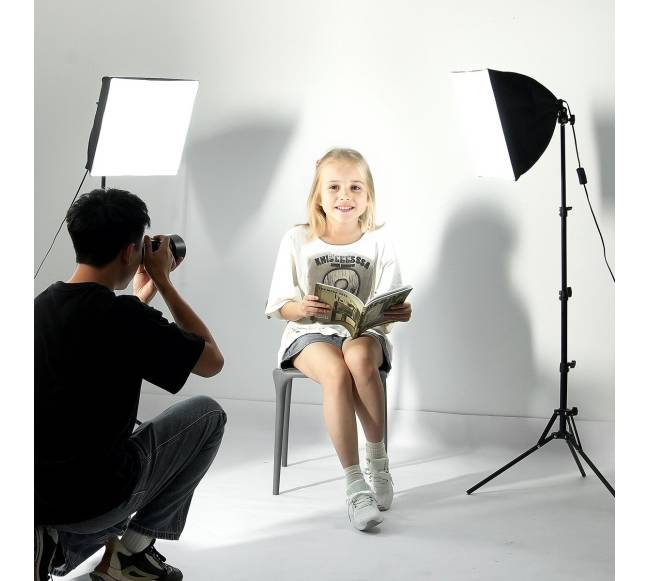Reguliuojamas softbox apšvietimo komplektas7