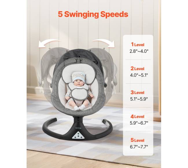 Kūdikių sūpynės su nuotolinio valdymo pultu2