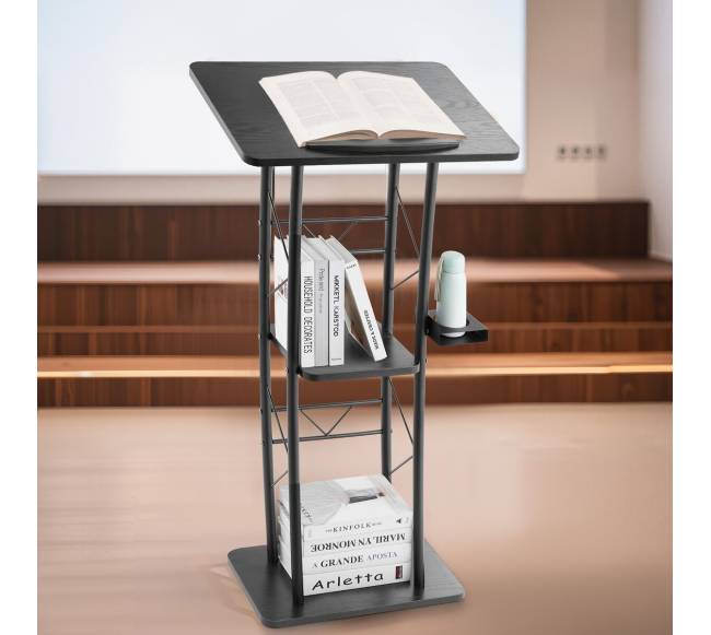 Metalinė lenkta tribūna su lentyna7