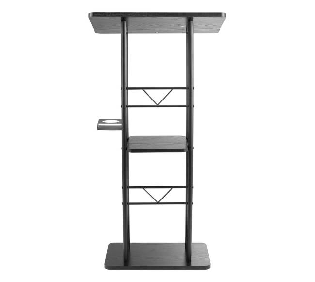 Metalinė lenkta tribūna su lentyna9