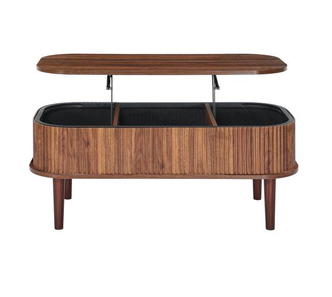 Pakeliamas ovalus riešutmedžio kavos stalas8