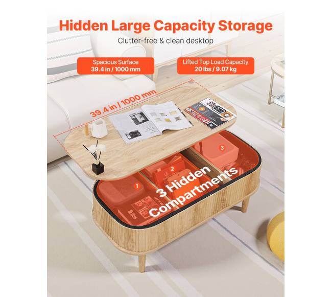 Pakeliama kavos staliukas su paslėpta vieta4