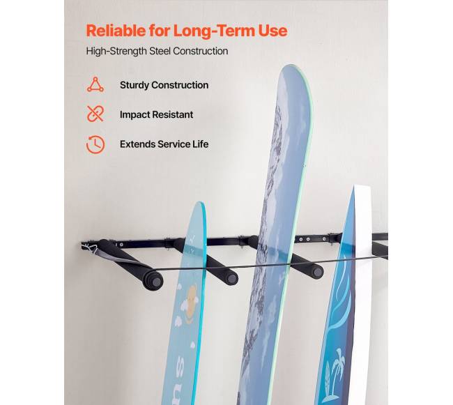 Sieninė banglenčių laikiklis, 5 aukštų4