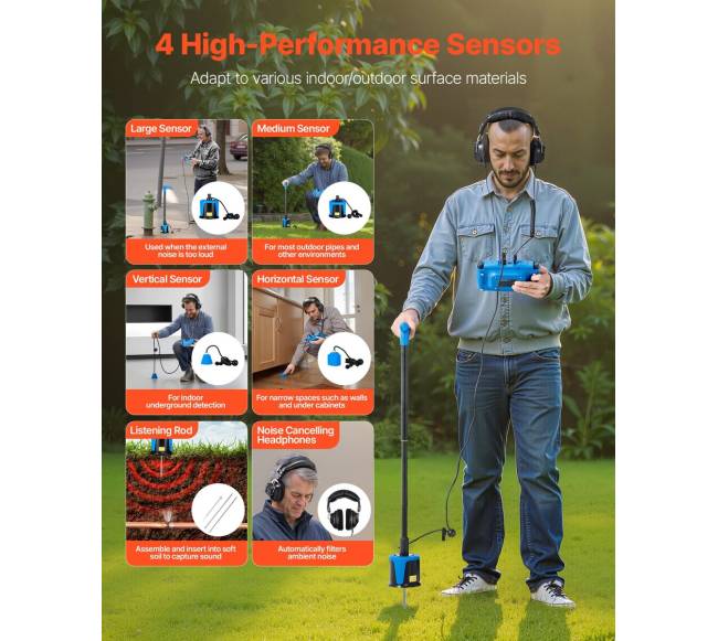 Vandens nuotėkio detektorius su 4 jutikliais3