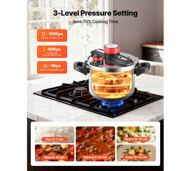 Nerūdijančio plieno greitpuodis 6 l5