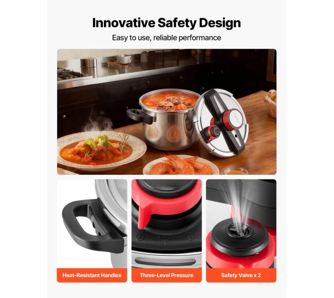 Nerūdijančio plieno greitpuodis 6 l6