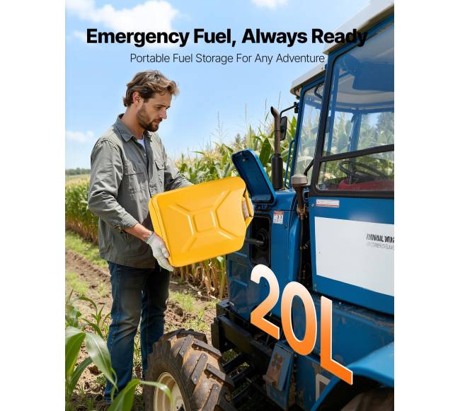 Geležinė kuro talpa, 20 l su piltuvu1