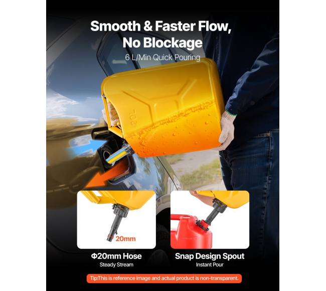 Geležinė kuro talpa, 20 l su piltuvu3