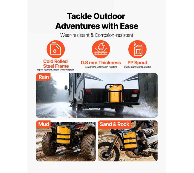 Geležinė kuro talpa, 20 l su piltuvu4