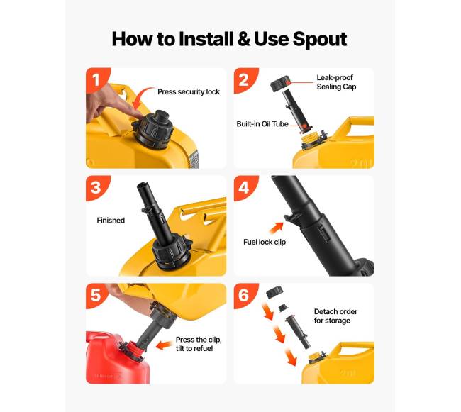 Geležinė kuro talpa, 20 l su piltuvu5