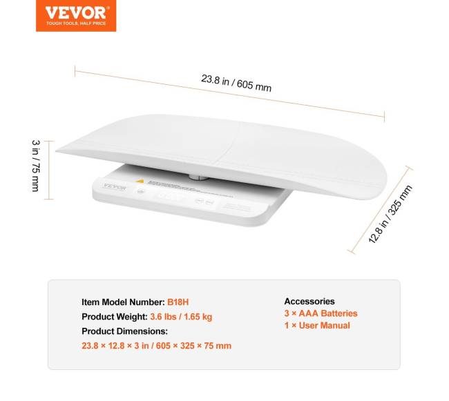 Kūdikio svorio svarstyklių išmanioji Bluetooth skalė6