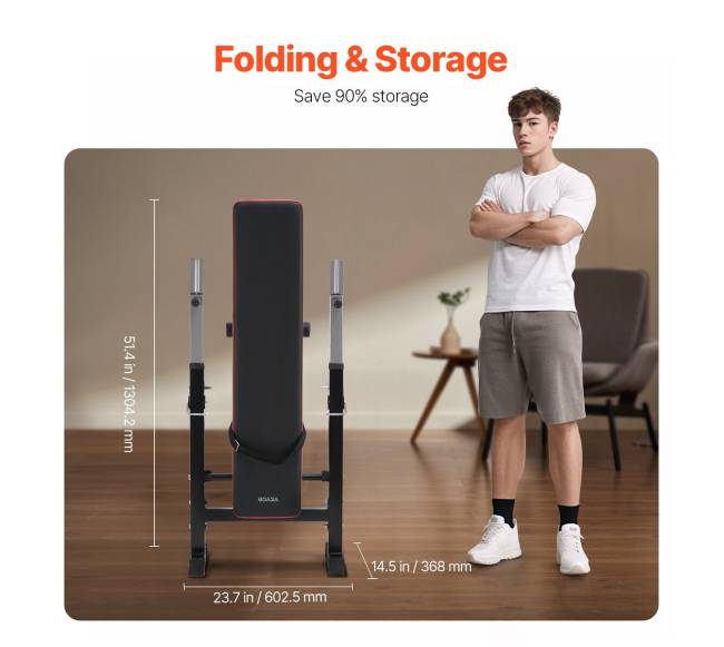 Reguliuojamas sulankstomas treniruočių suoliukas2