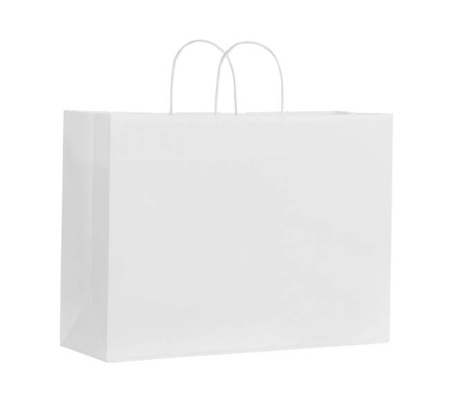 Balti kraft popieriaus maišeliai su rankenomis 100 vnt.8