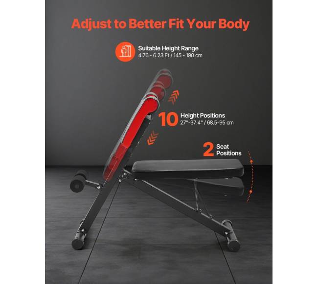 Reguliuojamas sulankstomas gimnastikos suolelis nugarai3