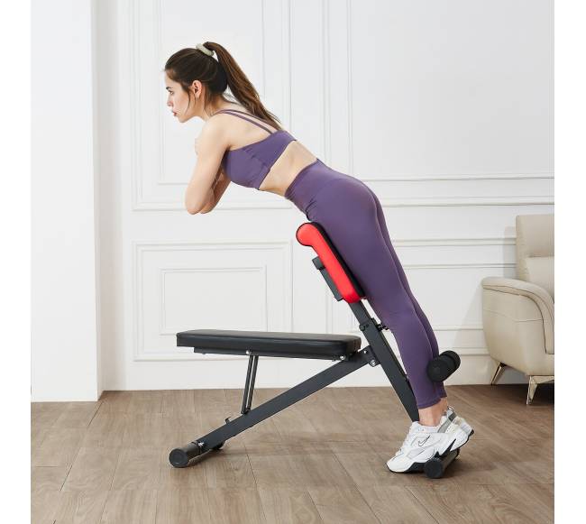 Reguliuojamas sulankstomas gimnastikos suolelis nugarai7