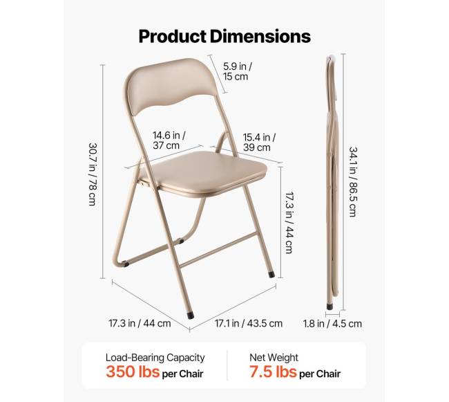 Sulankstomos odinės vyriamos kėdės, 4 vnt.2