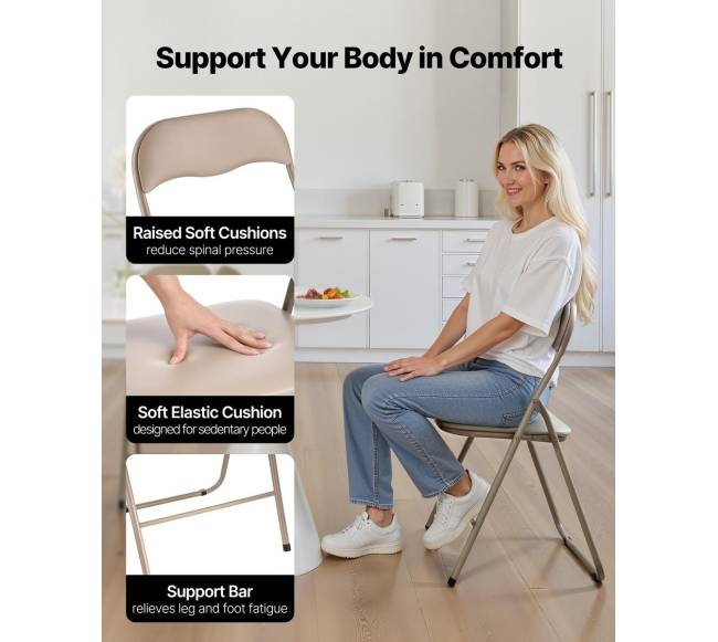 Sulankstomos odinės vyriamos kėdės, 4 vnt.3