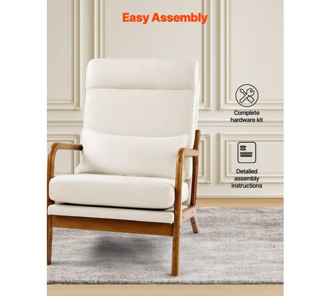 Viduramžių modernus akcentinis fotelis6