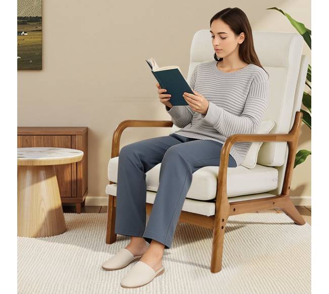 Viduramžių modernus akcentinis fotelis7