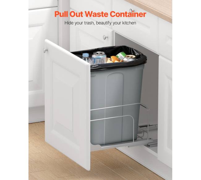 Ištraukiama šiukšliadėžė po spintele1