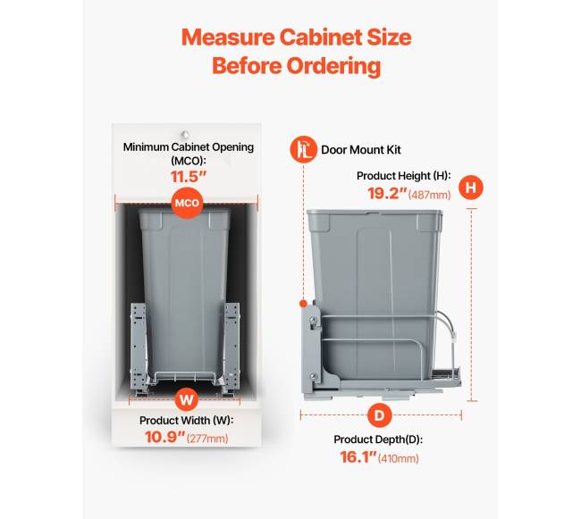 Ištraukiama šiukšliadėžė po spintele3