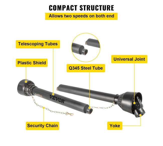 PTO velenas su 1-38" x 6 šlicais4