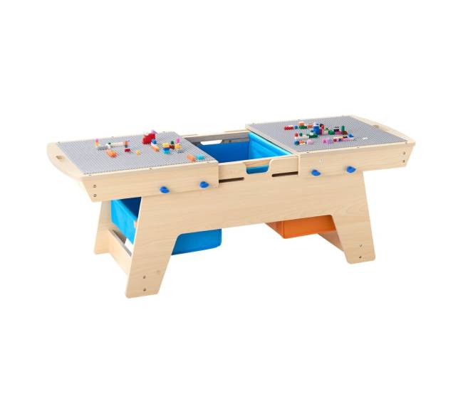 Vaikiškas veiklos stalas su 200 kaladėlėmis8