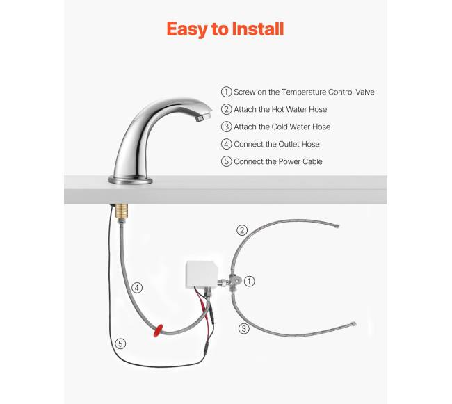 Bekontaktis vonios čiaupas su jutikliu4